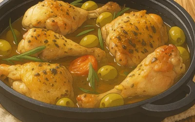 Cuisses de canard aux olives
