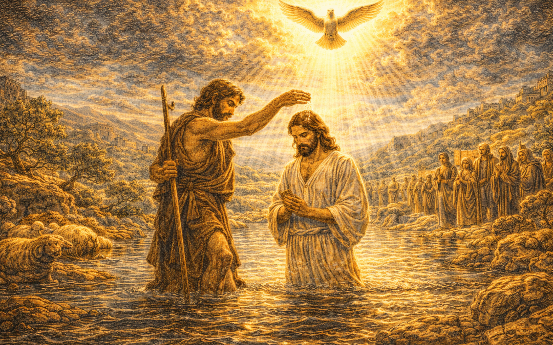 Le baptême du Christ dans le Jourdain (Matthieu 3, 13-17)
